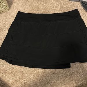 Black Lululemon Pace Rival Skirt